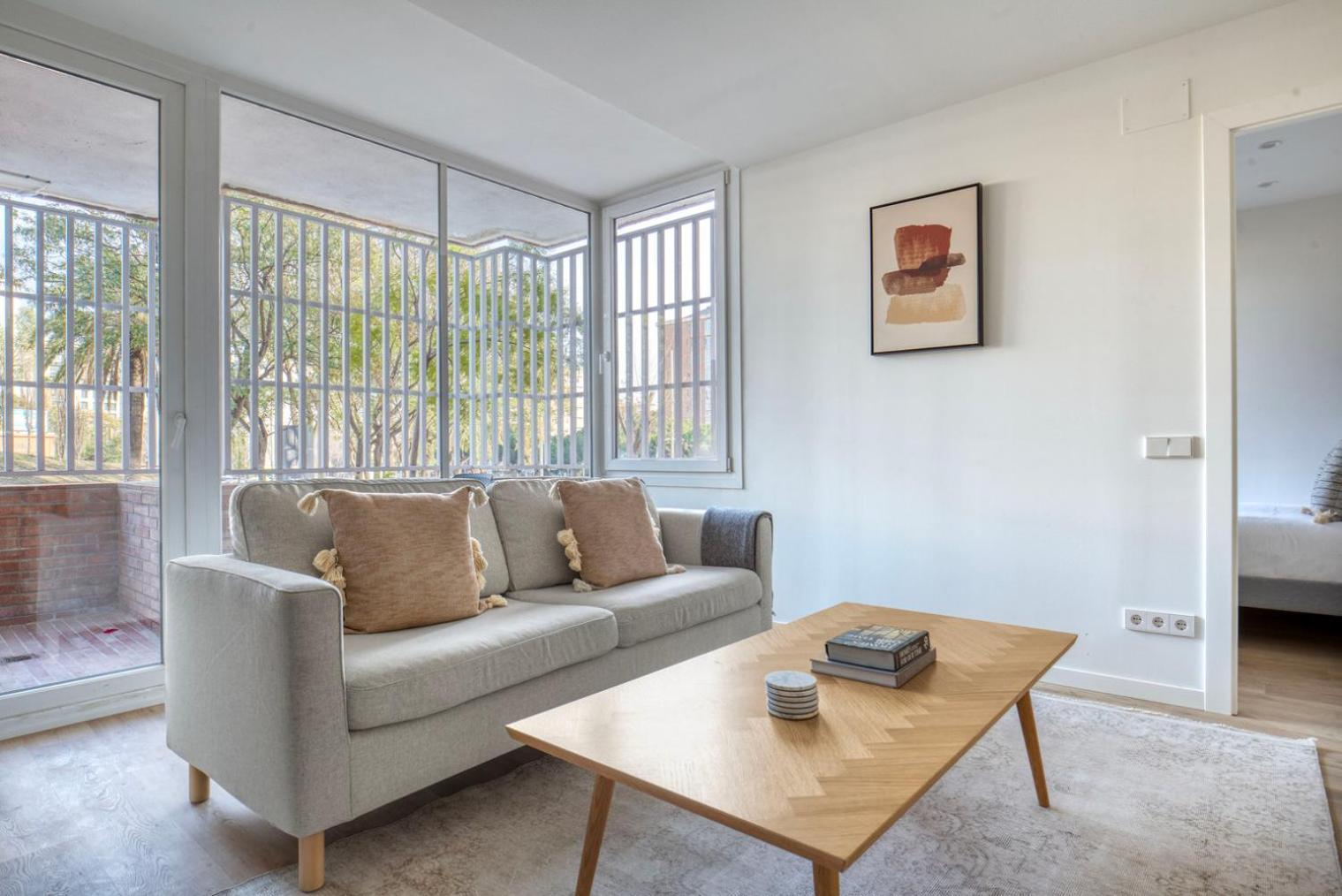 Blueground Sarria Doorman Fresh Renovation Bcn-120 Apartment